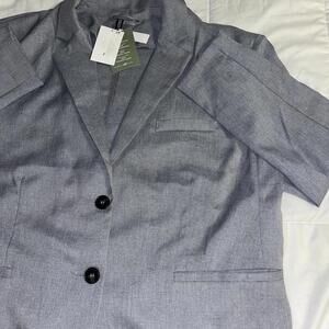 New With Tags H&M Blazer Mens Long Sleeve Dress Jacket Size Large Mens Gray